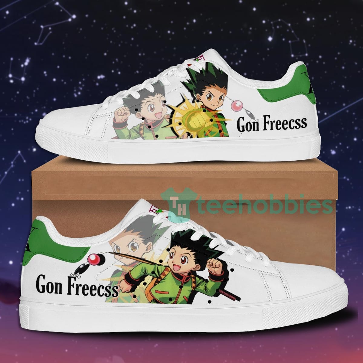 Hunter & Hunter Gon Freecss Custom Anime Skate Shoes For Men And Women Product photo 1