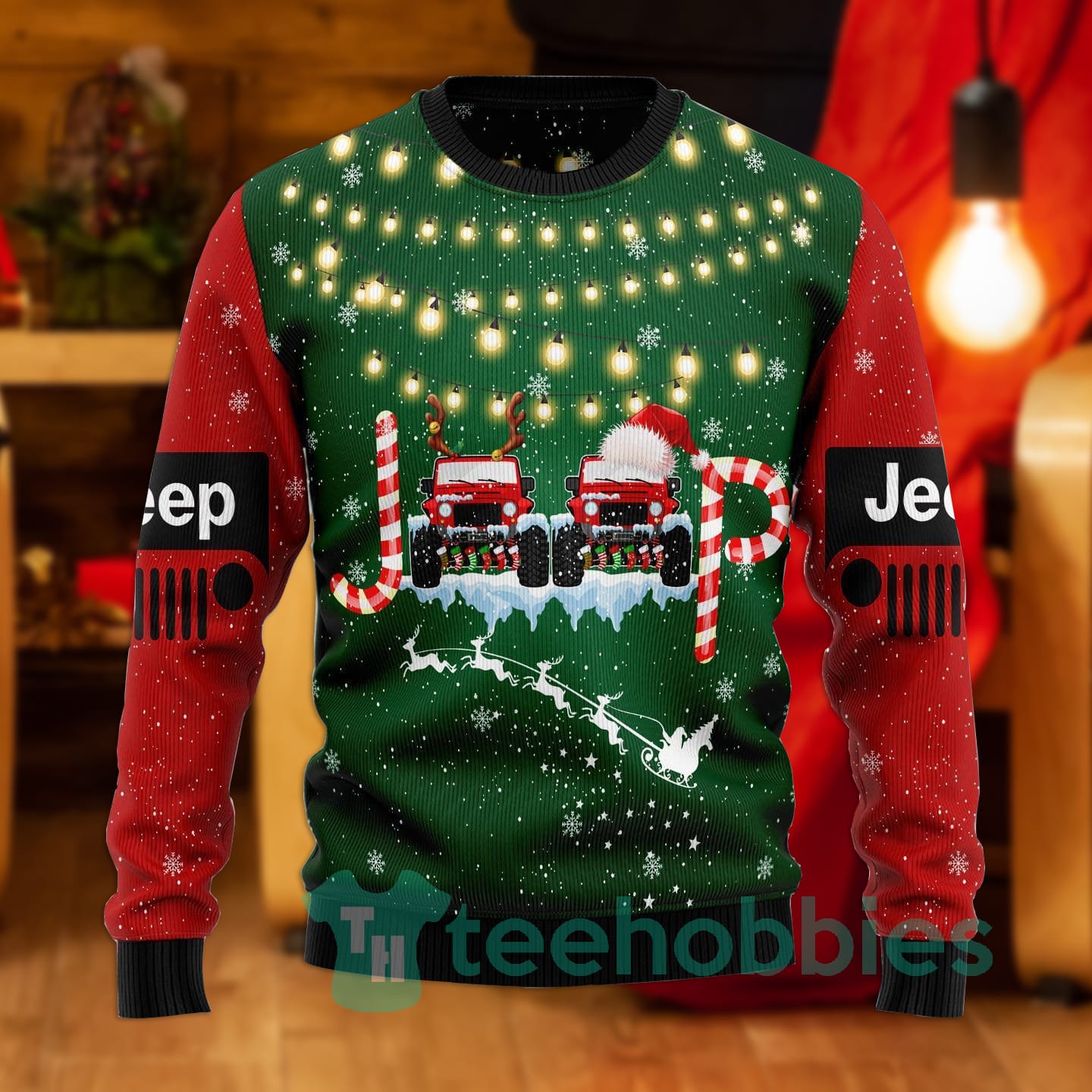 Jeep Car Jeep Lover Christmas All Over Printed 3D Sweater