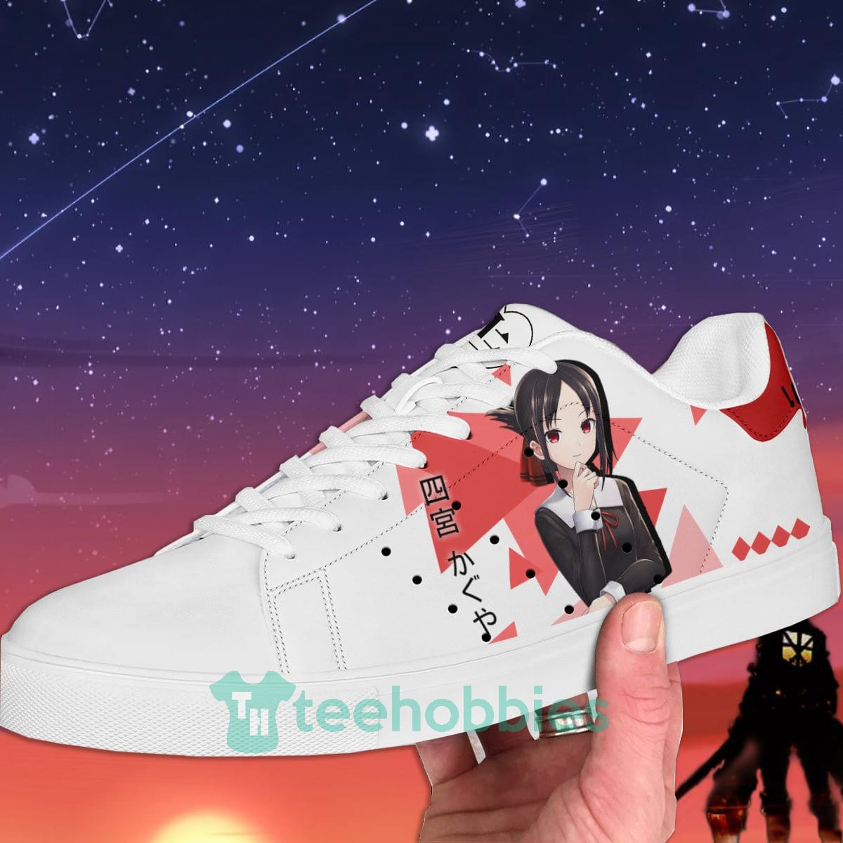 Kaguya Sama Love Is War Kaguya Shinomiya Custom Anime Skate Shoes For Men And Women Product photo 2