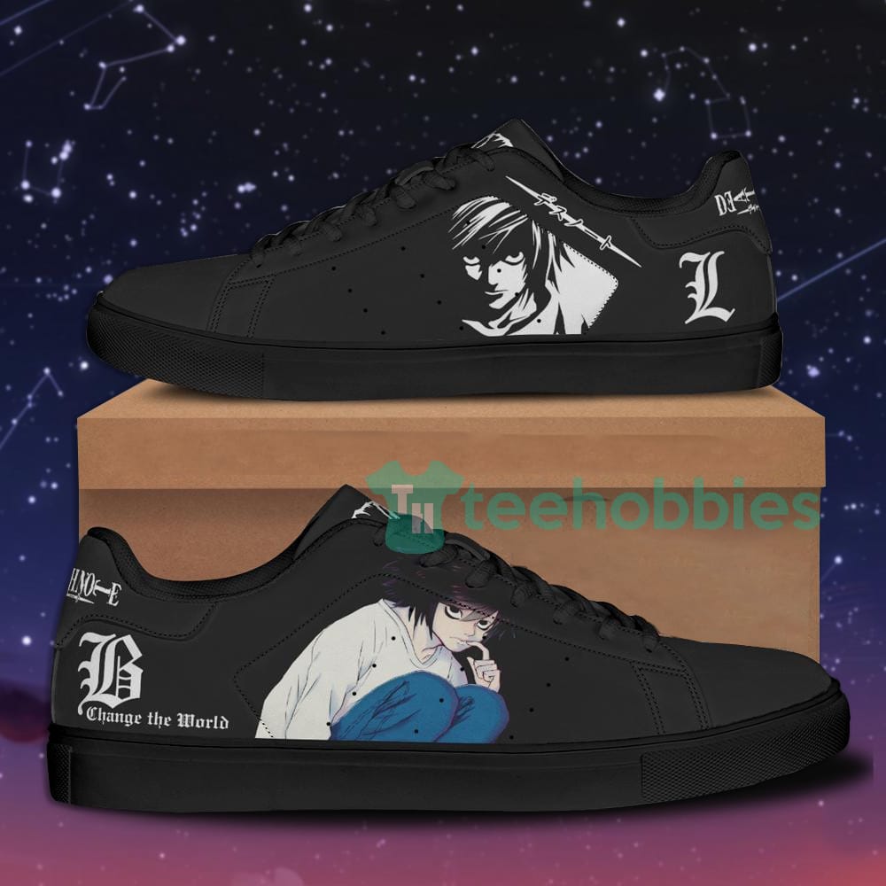 L Lawliet Death Note Custom Anime Skate Shoes For Men And Women Product photo 1