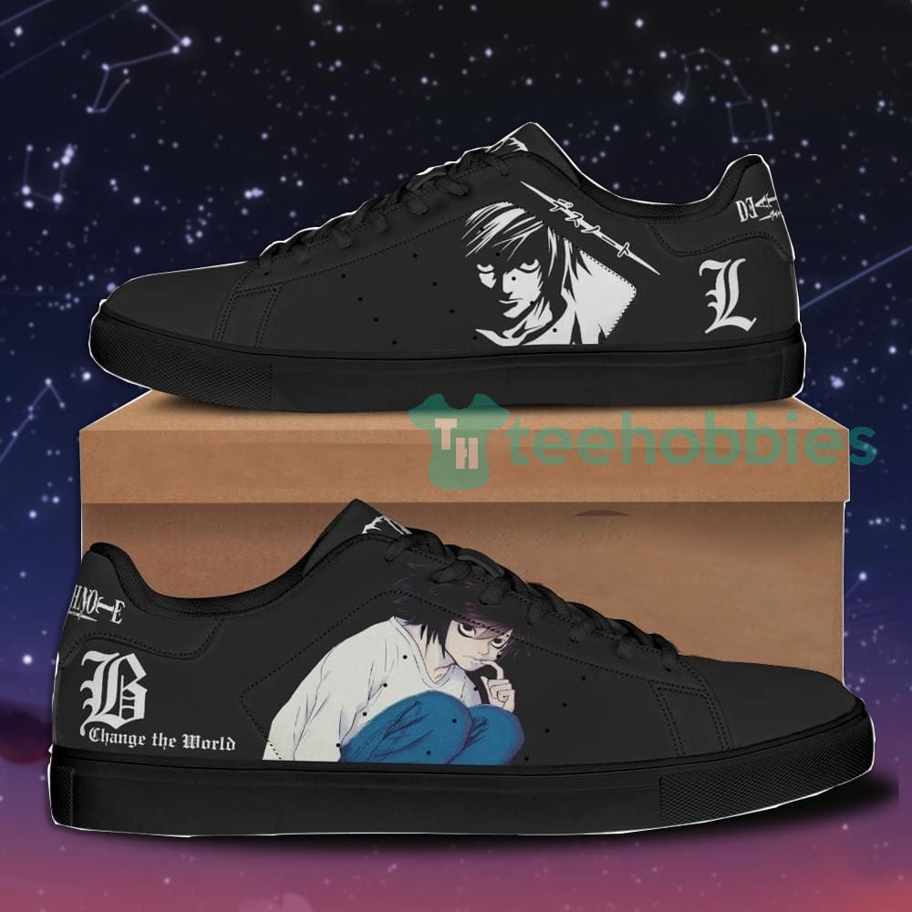 L Lawliet Death Note Custom Anime Skate Shoes For Men And Women Product photo 2