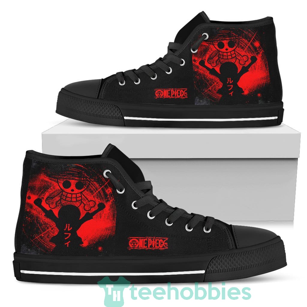Luffy Custom One Piece Skull Anime Fans High Top Shoes