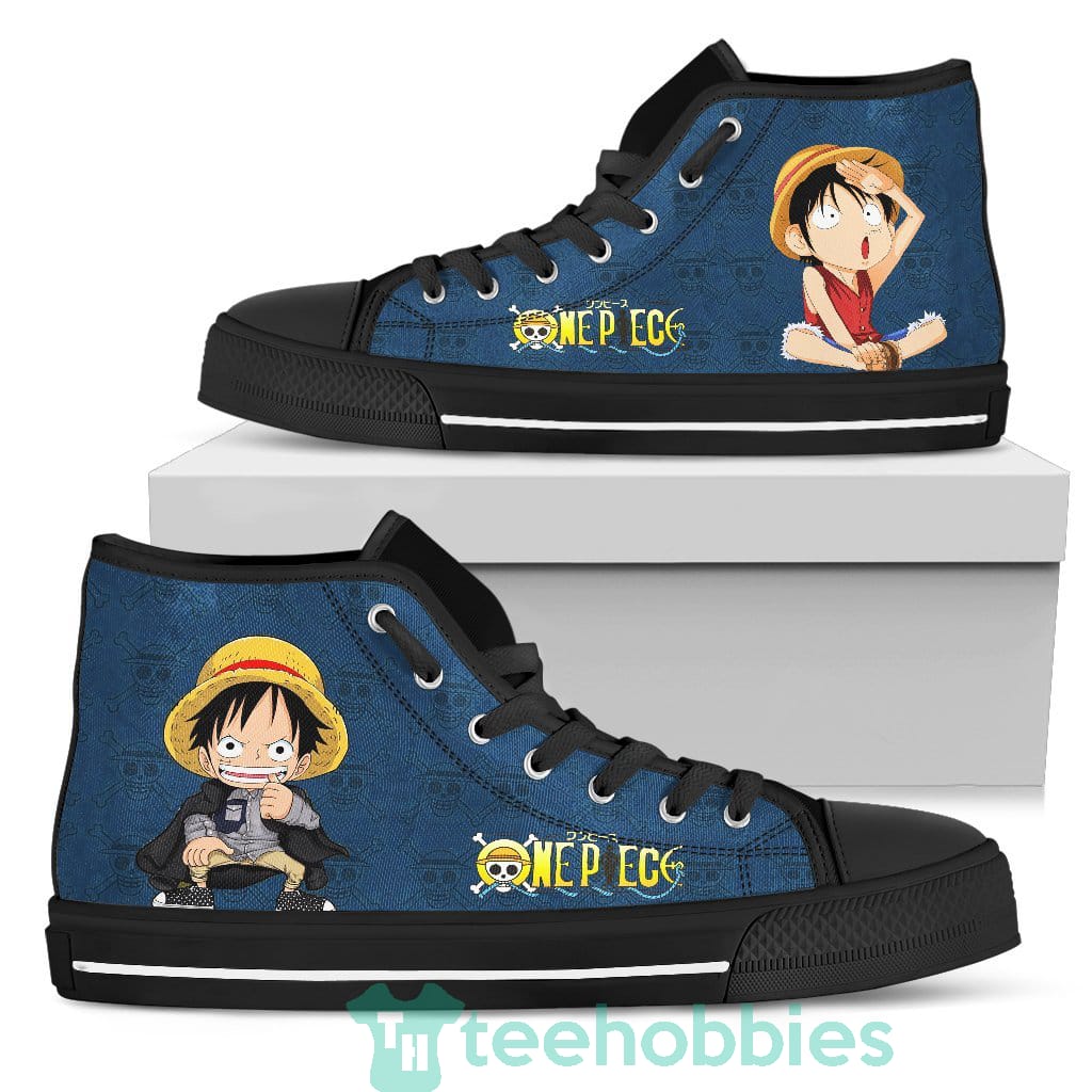 Luffy High Top Shoes Anime Custom One Piece Anime Fans