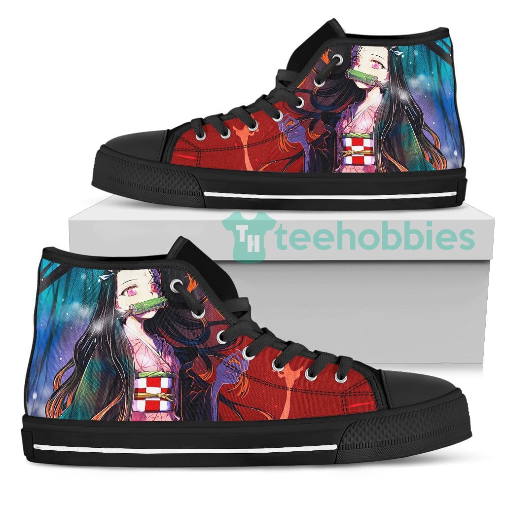 Nezuko Custom Demon Slayer Anime High Top Shoes Sneakers For Anime Fan