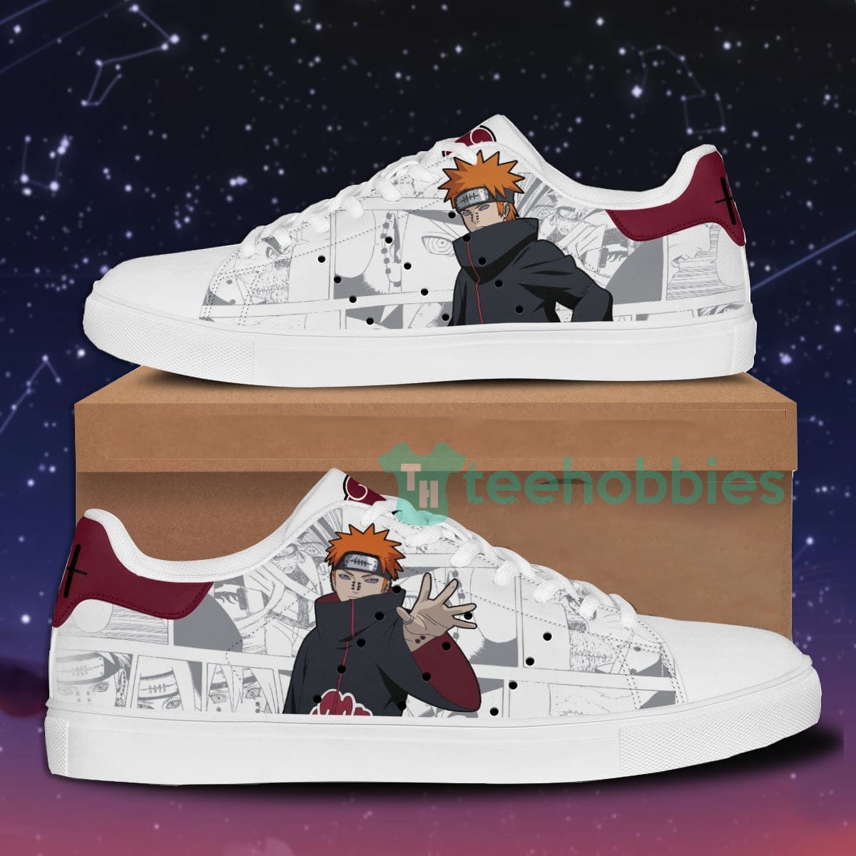 Pain Custom Naruto Anime Skate Shoes For Men And Women Product photo 1