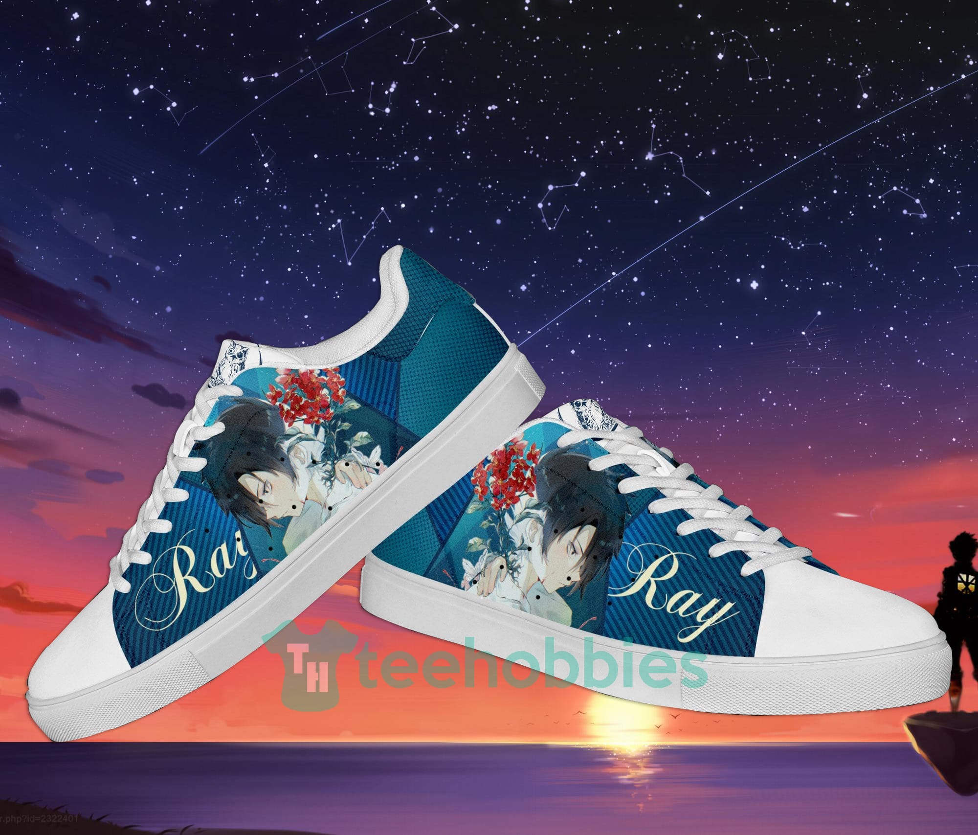 Promised Neverland Ray Custom Anime Skate Shoes For Men And Women Product photo 2