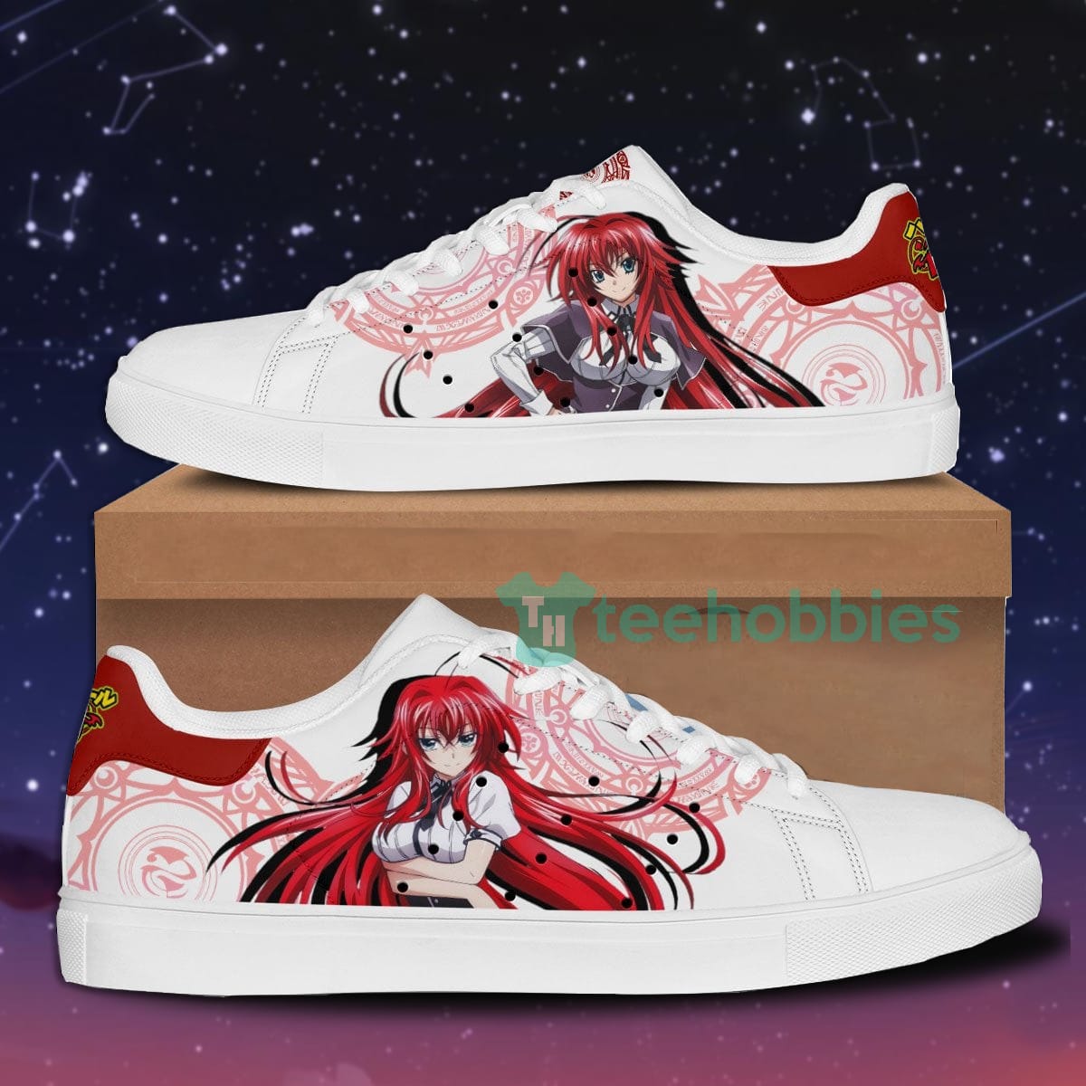 Rias Gremory Custom Anime High School D&D Skate Shoes For Men And Women Product photo 1