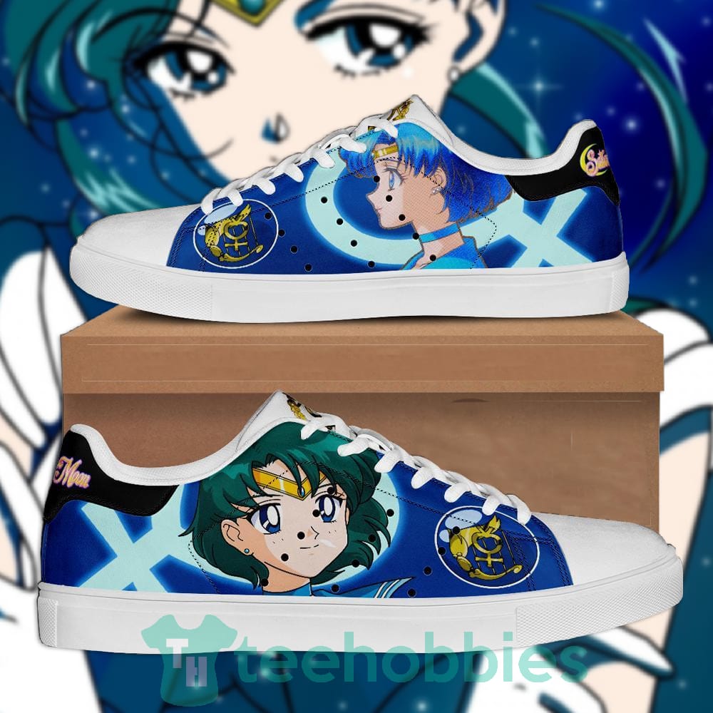 Sailor Mercury Skate Shoes Sailor Anime Lover Shoes