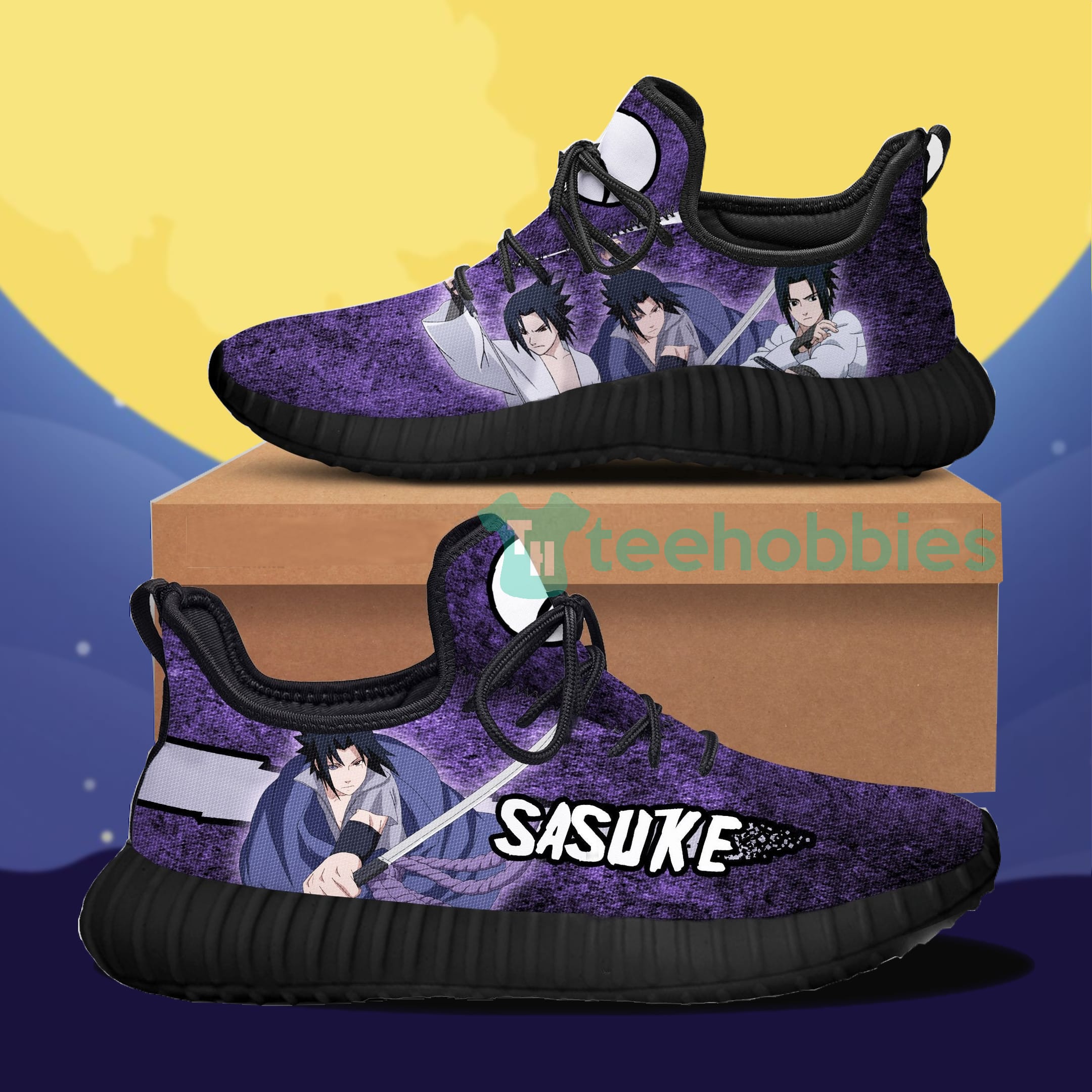 Sasuke Custom Anime For Fans Reze Shoes Sneaker Product photo 1