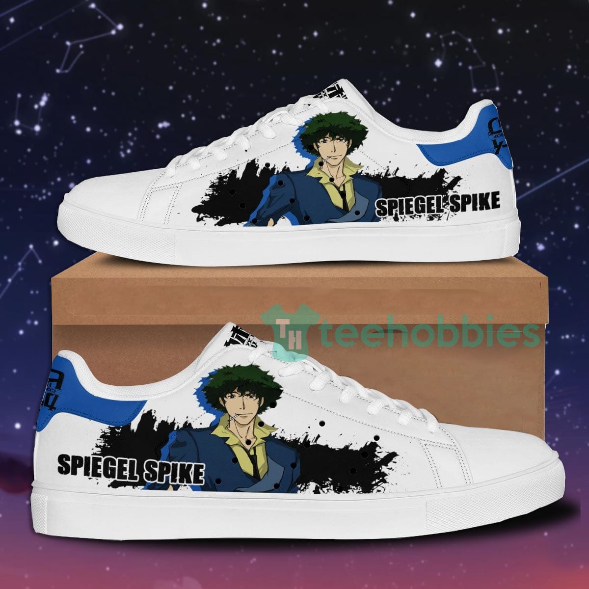Spike Spiegel Custom Cowboy Bebop Anime Skate Shoes For Men And Women Product photo 1