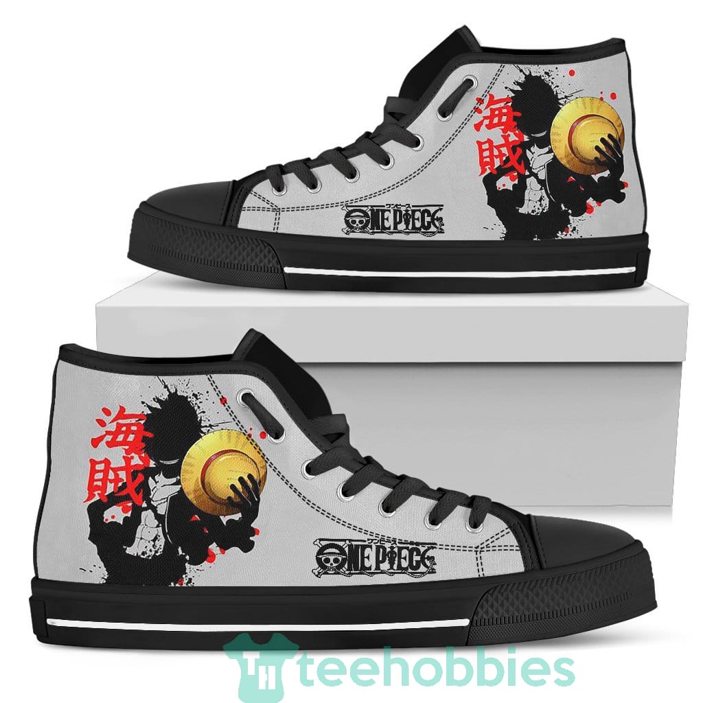 Straw Hat Luffy Custom One Piece Anime Fans High Top Shoes Anime