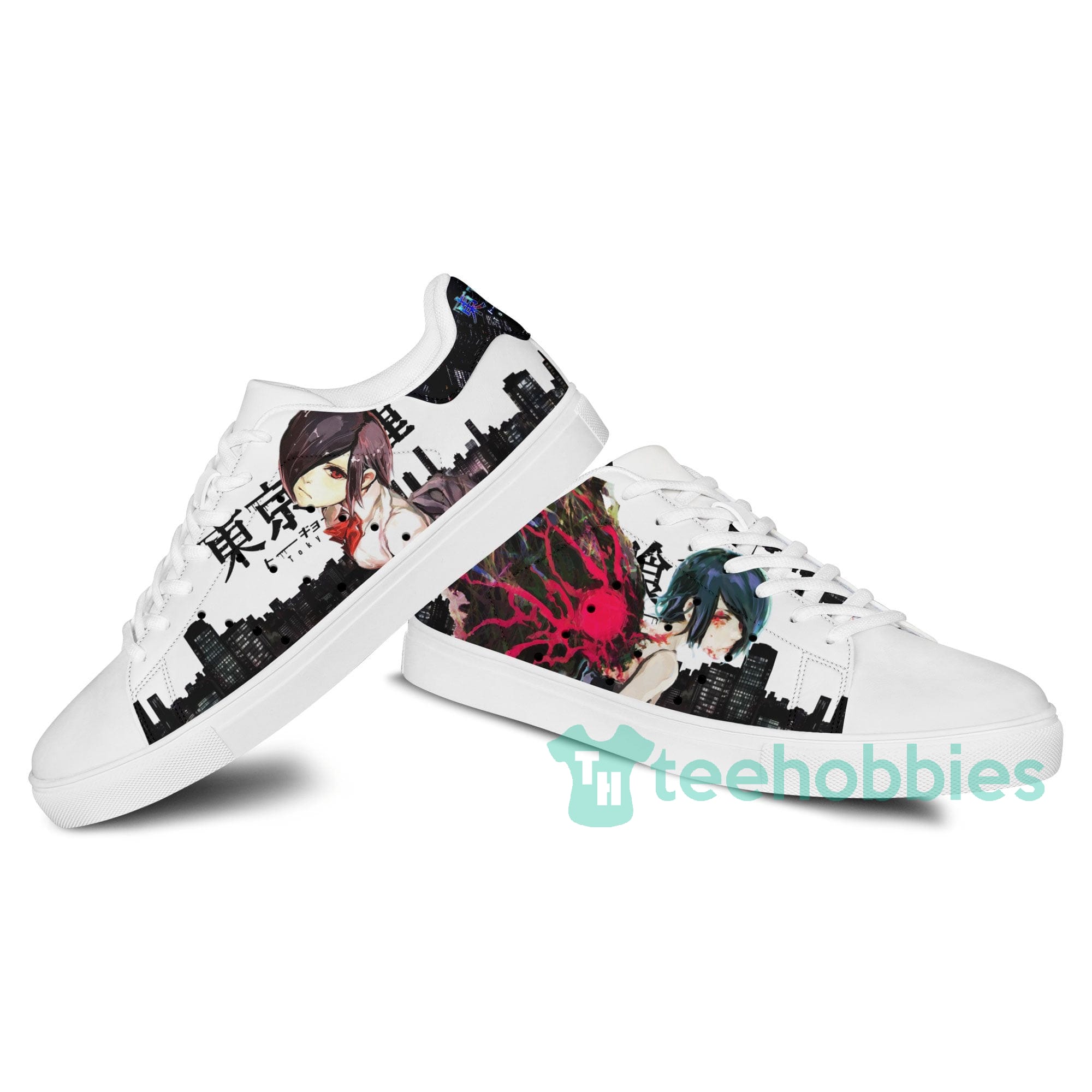 Tokyo Ghoul Touka Kirishima Custom Anime Skate Shoes For Men And Women Product photo 2
