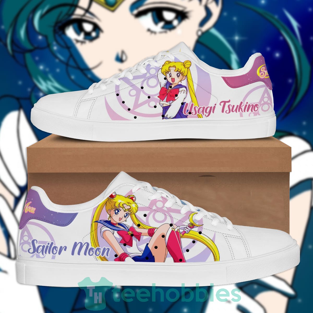 Usagi Tsukino Sailor Moon Anime Lover Skate Shoes For Fans