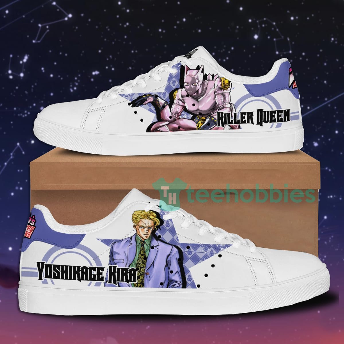 Yoshikage Kira Custom Anime Jojo's Bizarre Adventure Skate Shoes For Men And Women