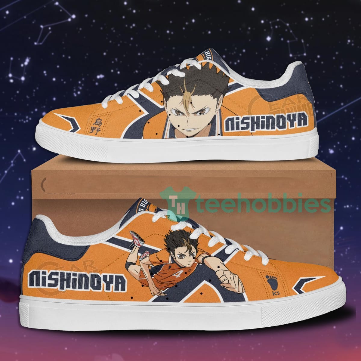 Yu Nishinoya Custom Haikyuu Anime Skate Shoes For Men And Women
