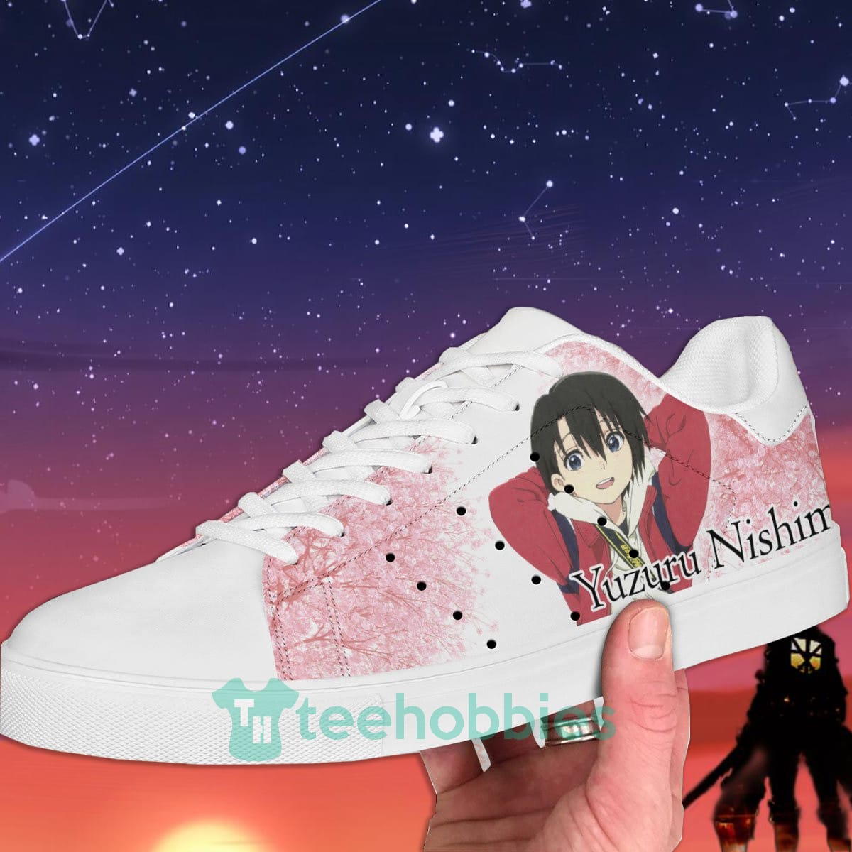 Yuzuru Nishimiya Custom Anime A Silent Voice Skate Shoes For Men And Women Product photo 2