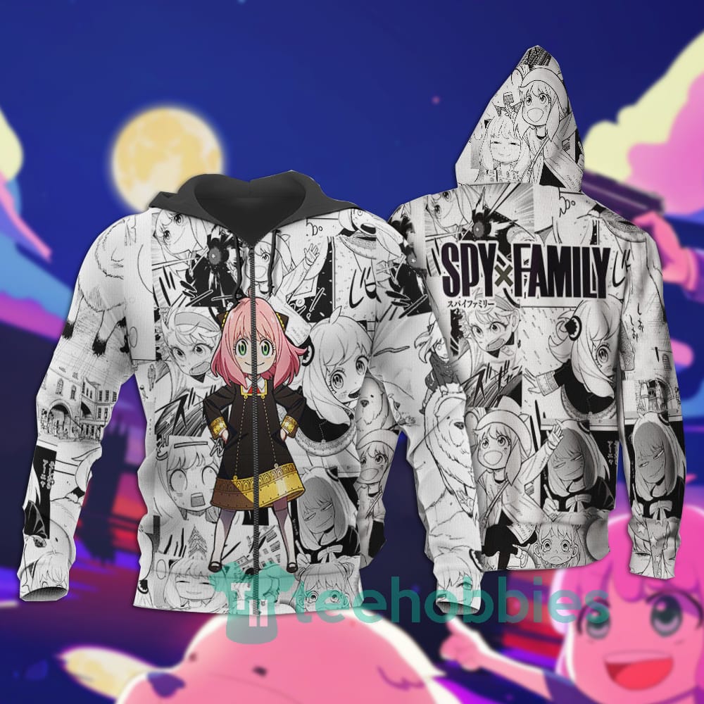 Anya Forger Hoodie Custom Spy x Family Anime For Fans All Over Printed 3D Shirt Product photo 1