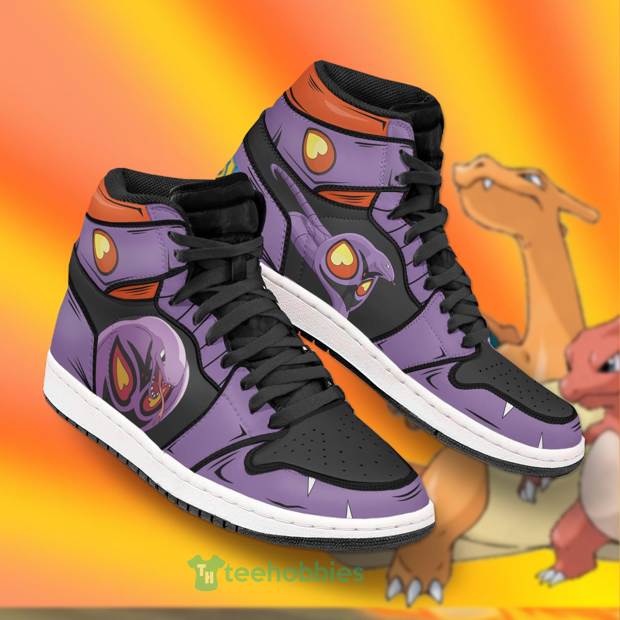 Arbok Fans Custom Pokemon Anime Air Jordan Hightop Shoes Product photo 2