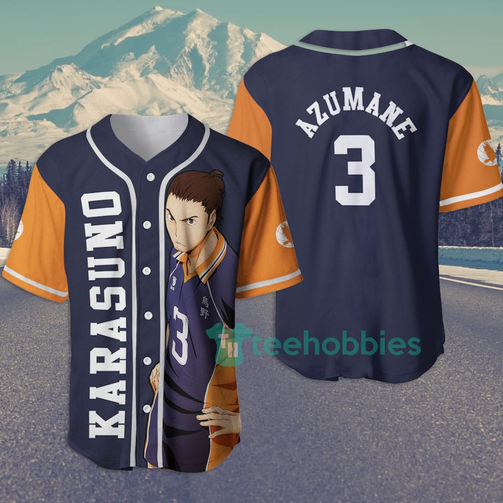 Asahi Azumane Haikyuu Custom Anime Jersey Baseball Shirt For Fans
