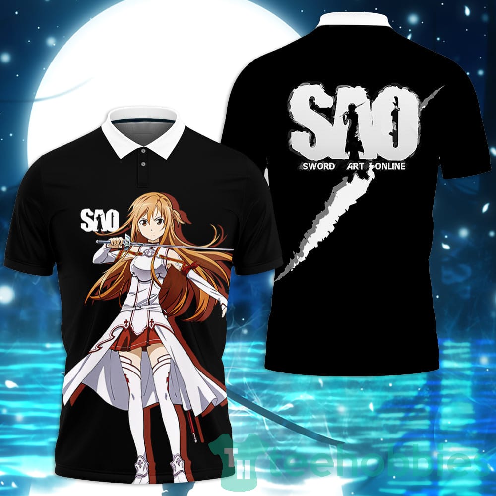 Asuna Sword Art Online Custom Anime Polo Shirt For Men And Women