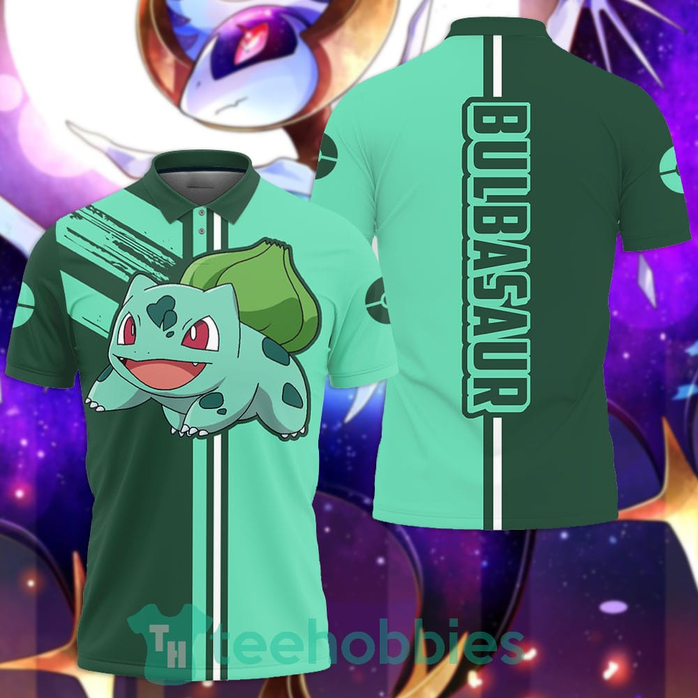 Bulbasaur Polo Shirt Custom Pokemon Anime Gift For Fans