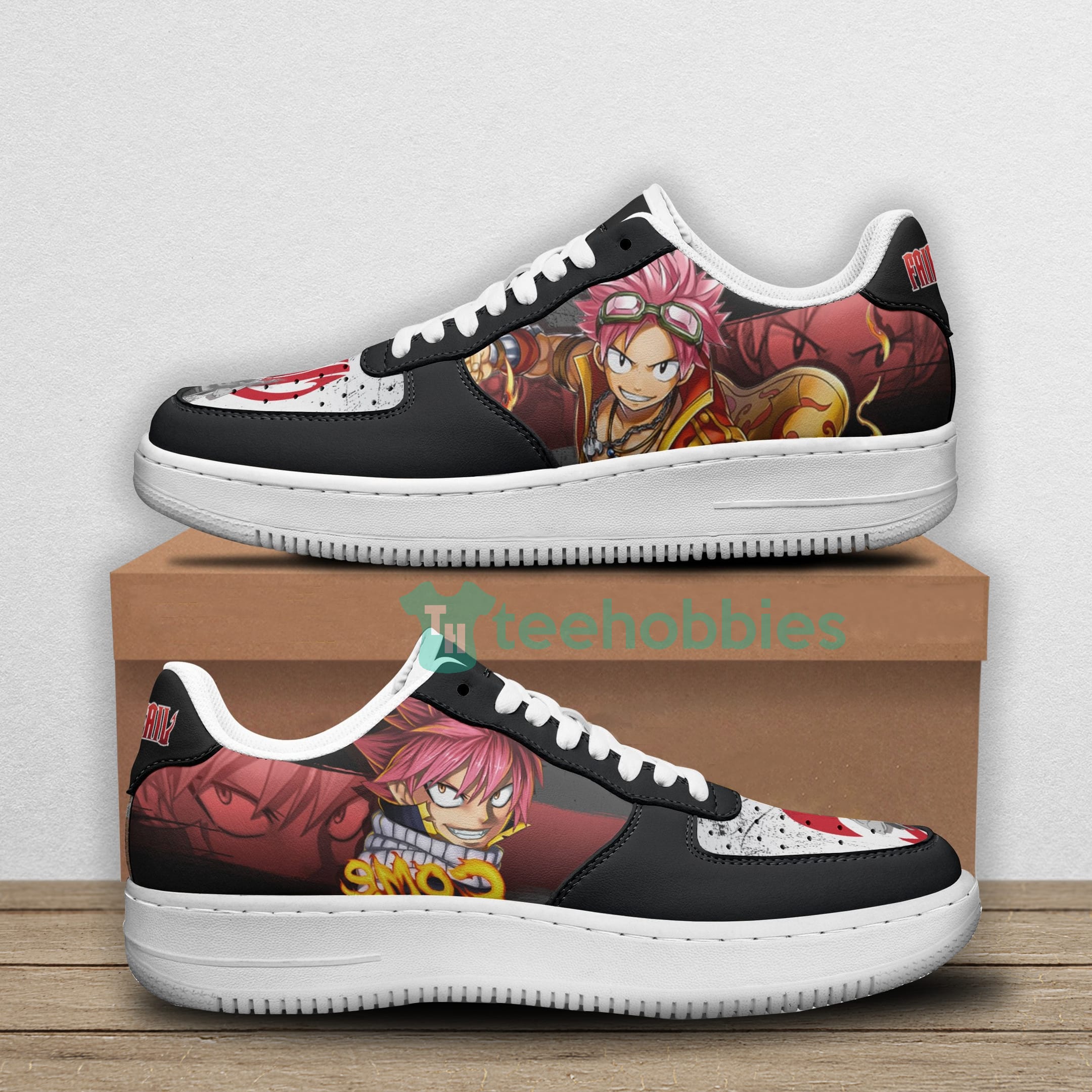 Cool Natsu Dragneel Custom Fairy Tail Anime Air Force Shoes