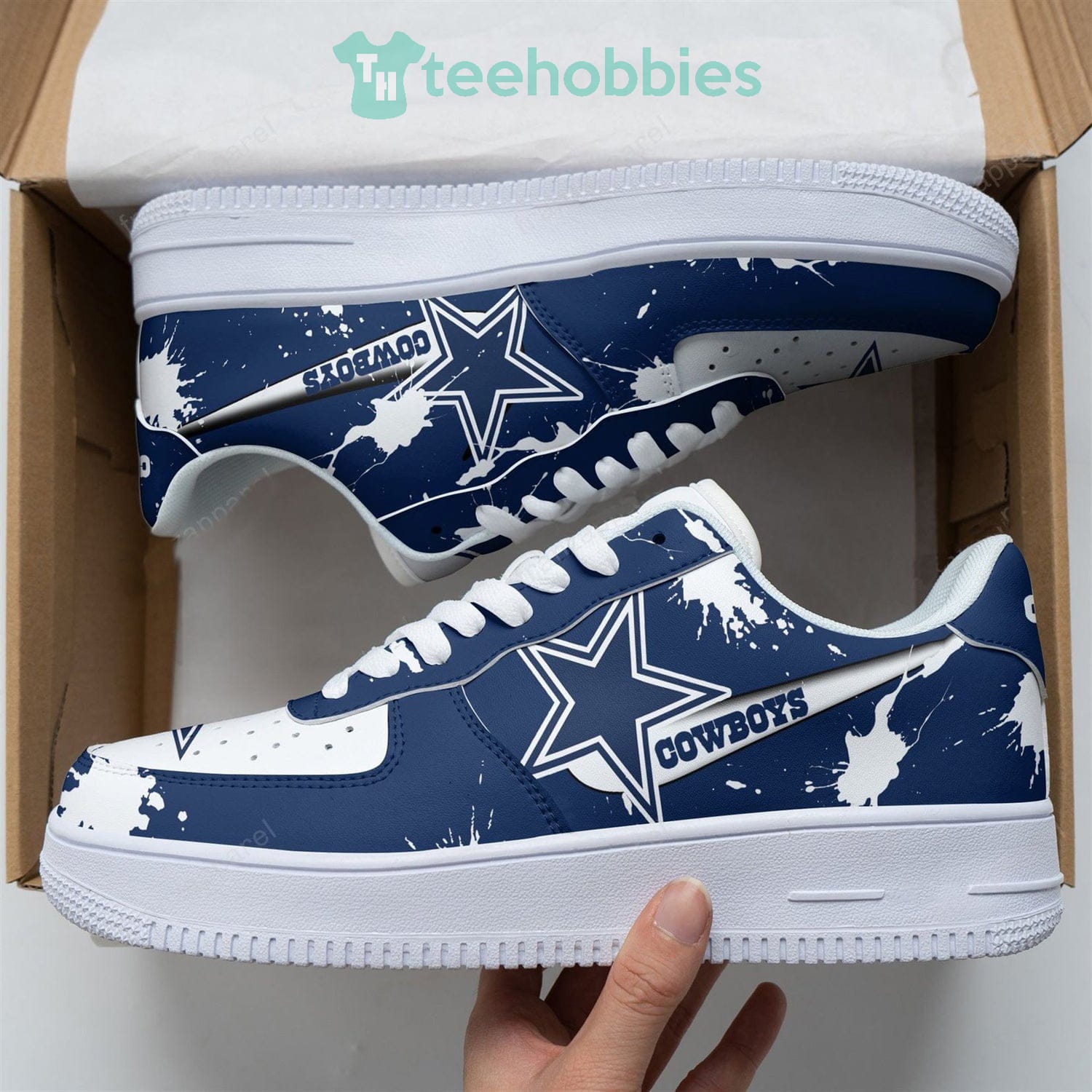 Dallas Cowboys Team Air Force Shoes For Fans