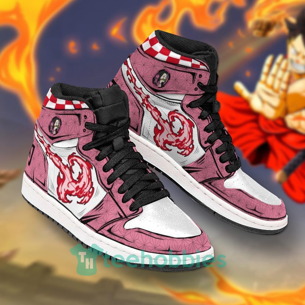 Demon Slayers Nezuko Kamado Custom Anime Air Jordan Hightop Shoes