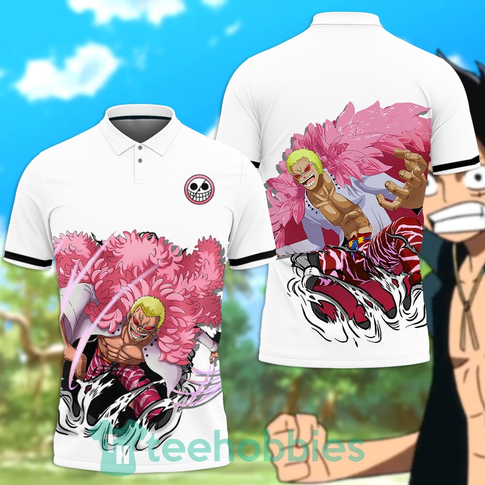 Donquixote Doflamingo Polo Shirt Custom Anime One Piece For Anime Fans