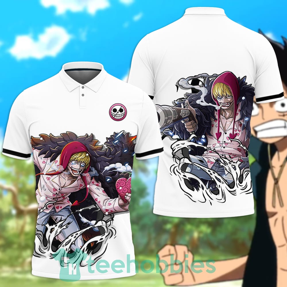 Donquixote Rosinante Polo Shirt Custom Anime One Piece For Anime Fans