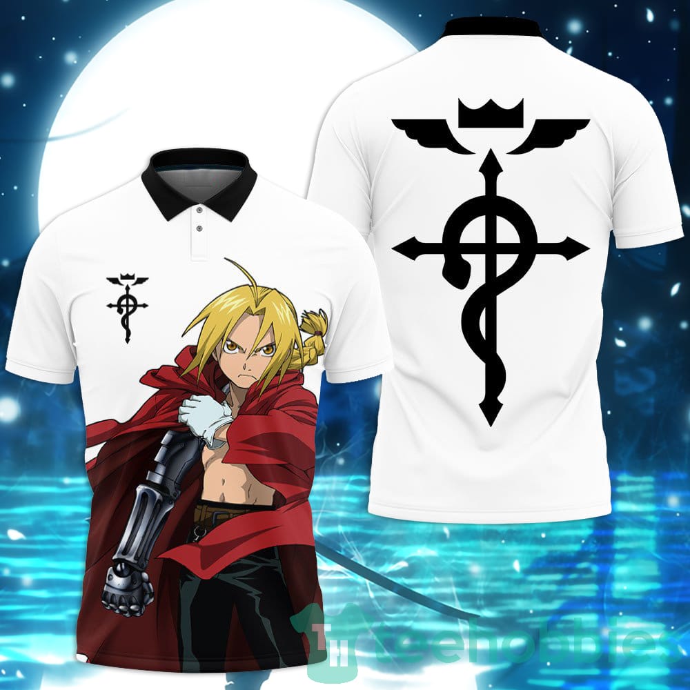 Edward Elric Custom Fullmetal Alchemist Anime Polo Shirt For Men And Women