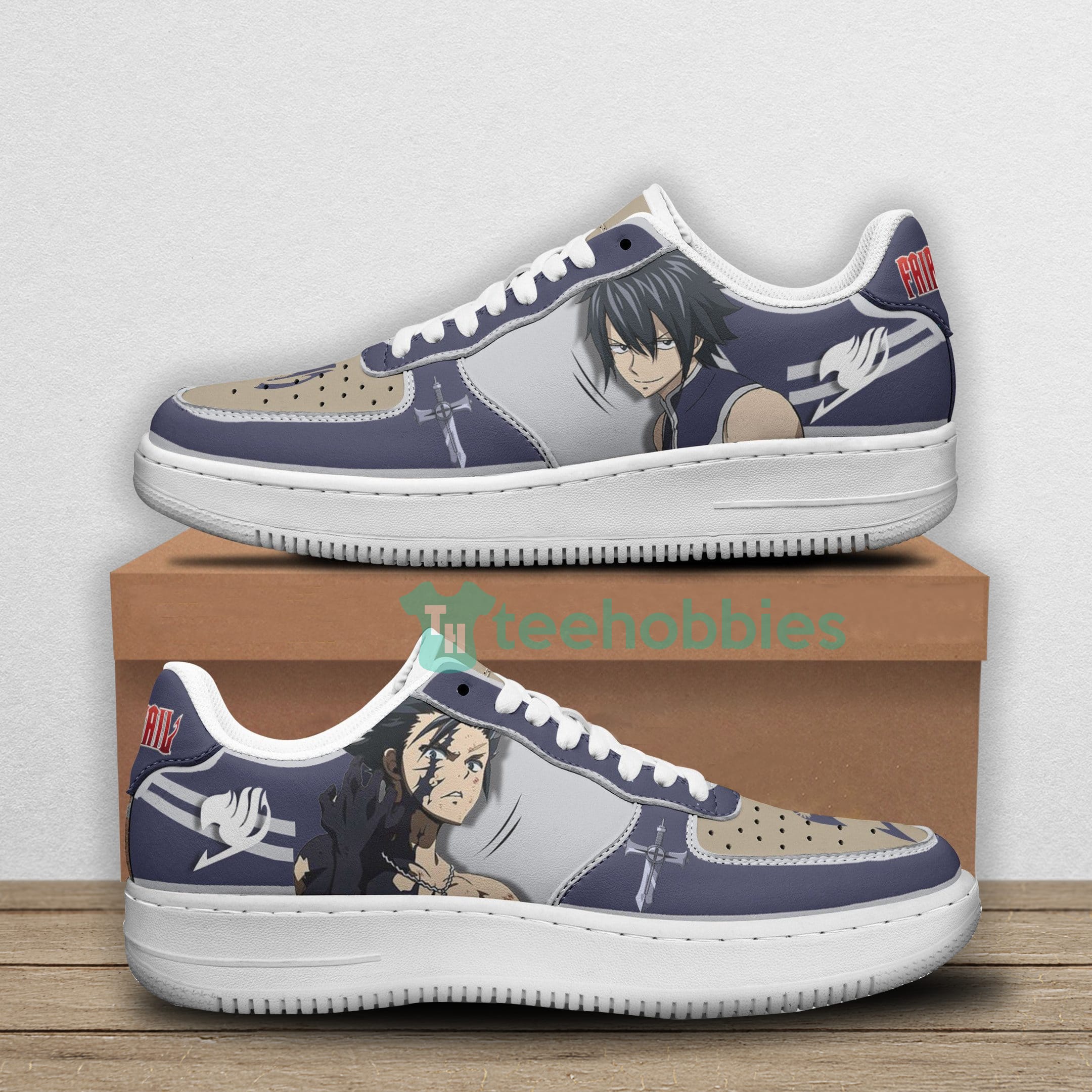 Fairy Tail Gray Fullbuster Custom Anime Air Force Shoes