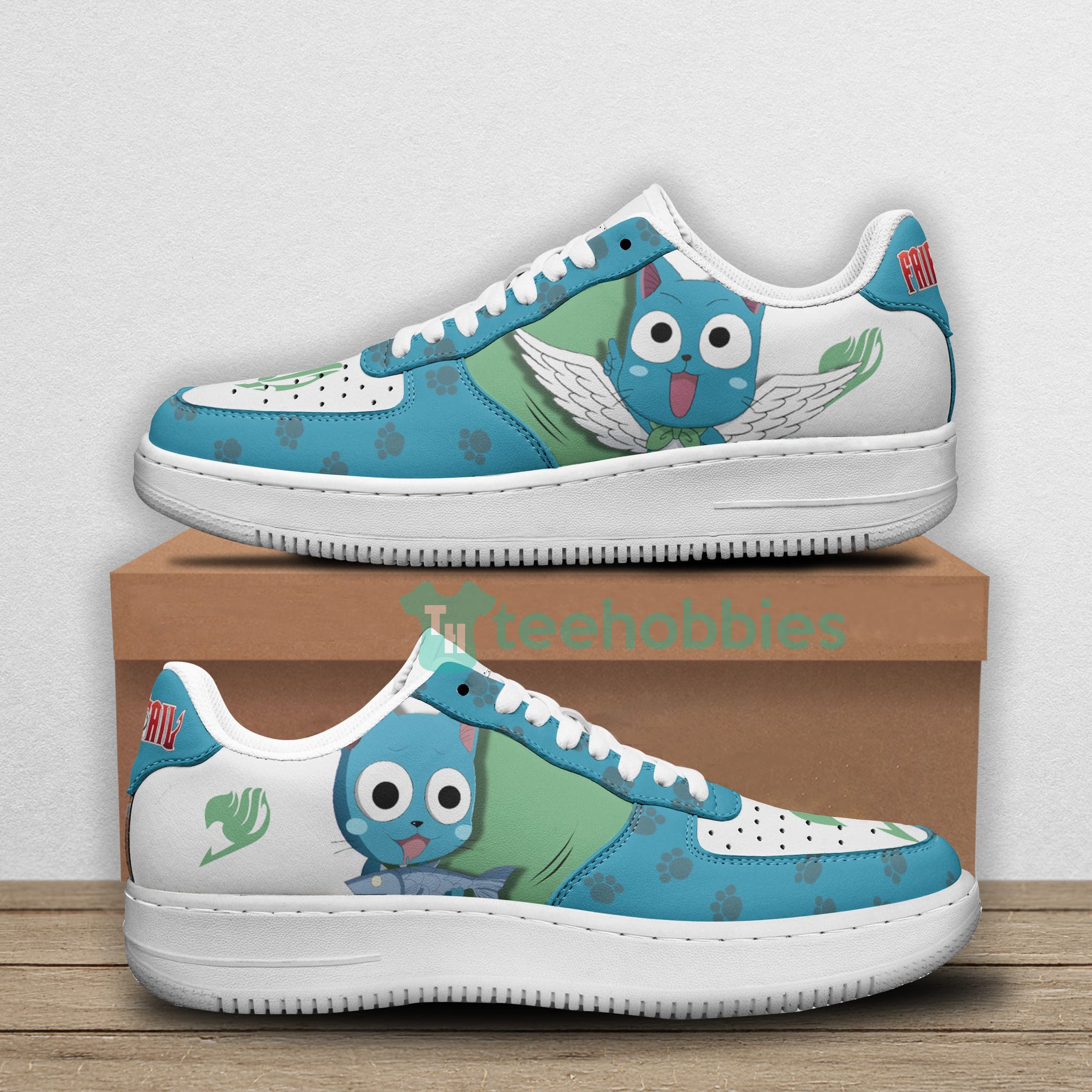 Fairy Tail Happy Custom Anime For Fans Air Force Shoes
