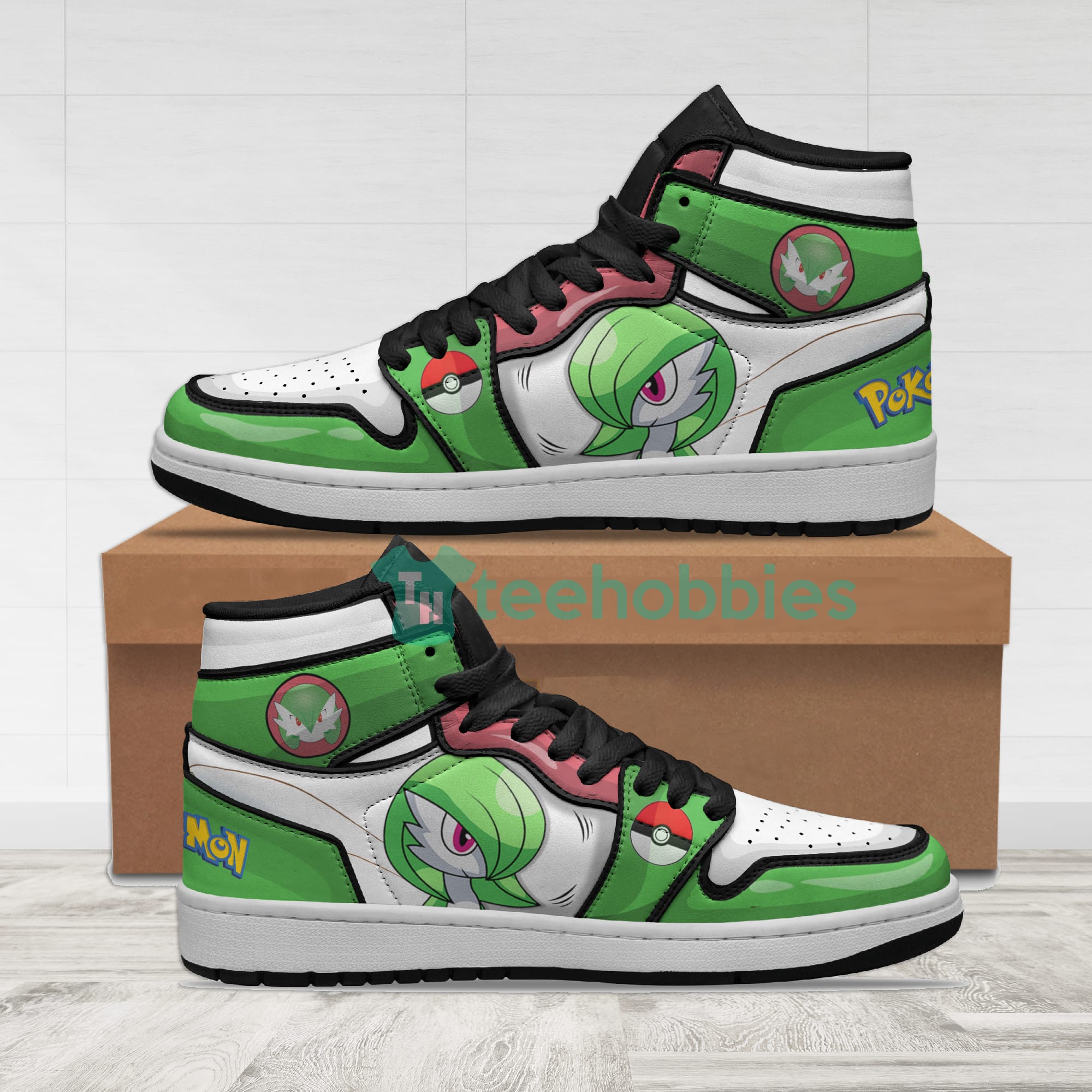 Gardevoir Pokemon Custom Anime Air Hightop Shoes