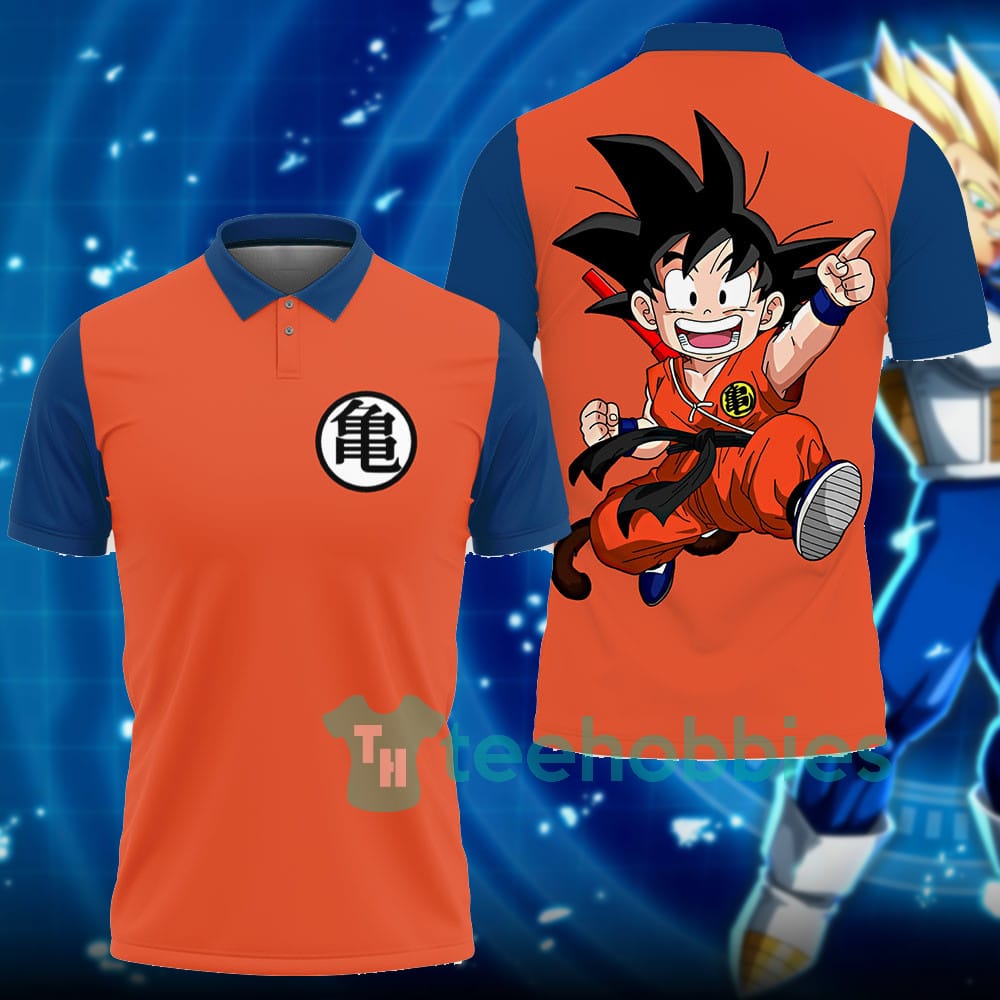 Goku Kid Dragon Ball Custom Anime Polo Shirt For Fans