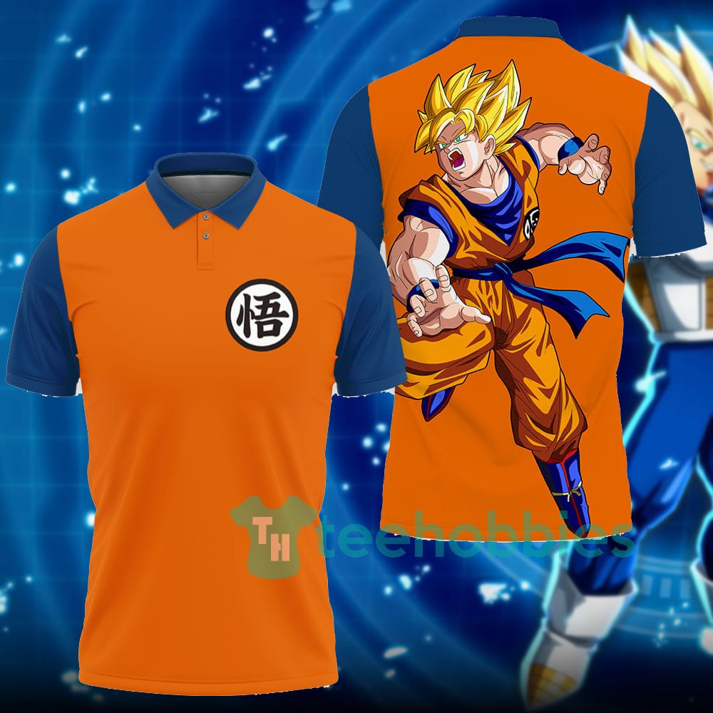 Goku Super Saiyan Dragon Ball Custom Anime Polo Shirt For Fans