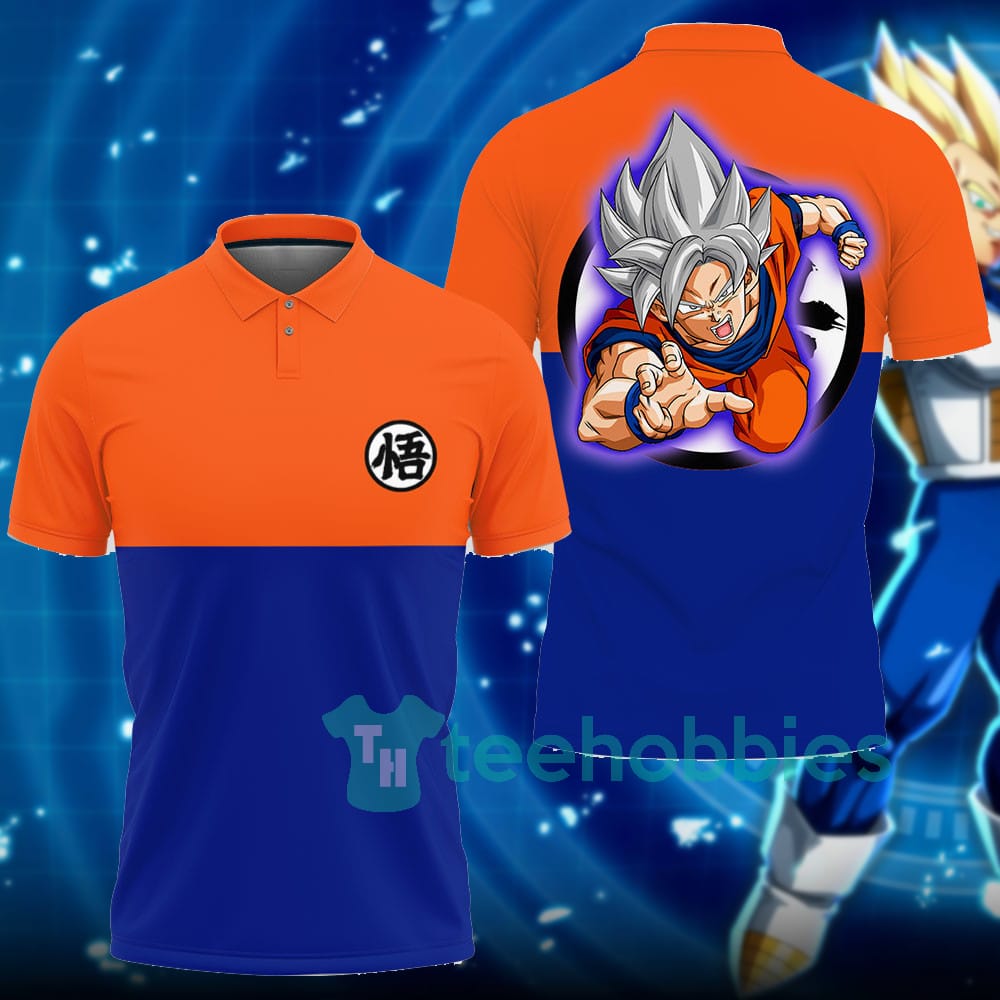 Goku Ultra Instinct Dragon Ball Custom Anime Polo Shirt For Fans