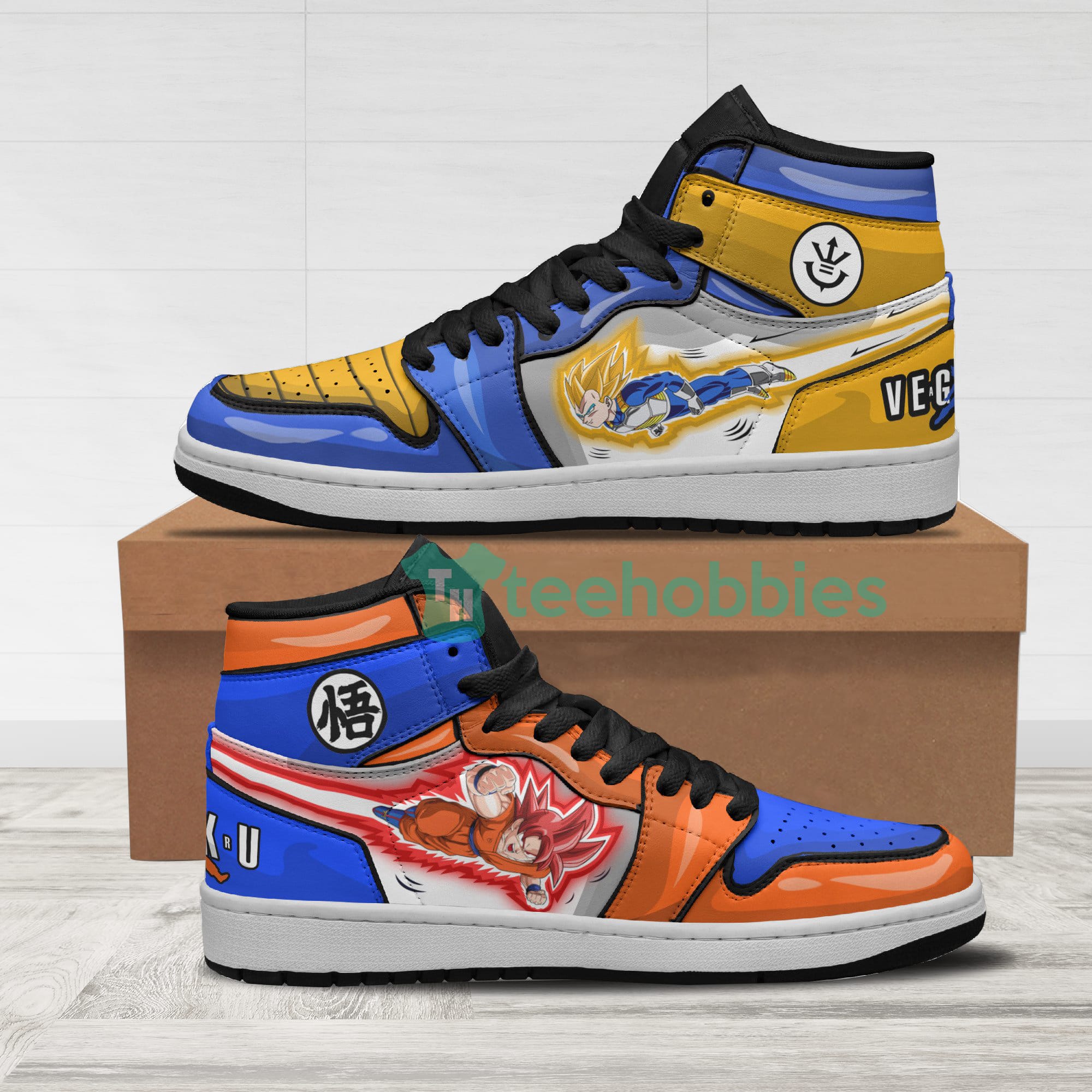 Goku x Vegeta Custom Dragon Ball Anime Air Hightop Shoes