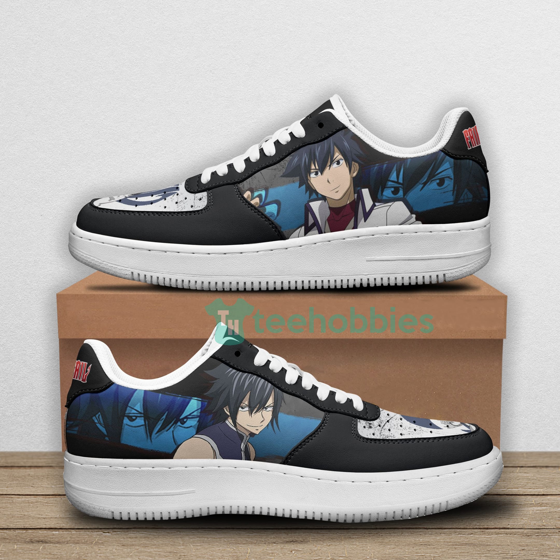 Gray Fullbuster Fans Custom Fairy Tail Anime Air Force Shoes