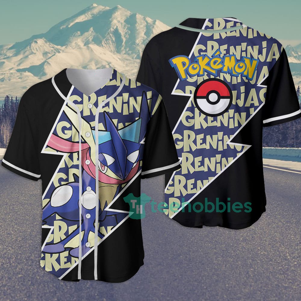 Greninja Custom Pokemon Anime Jersey Baseball Shirt For Fans