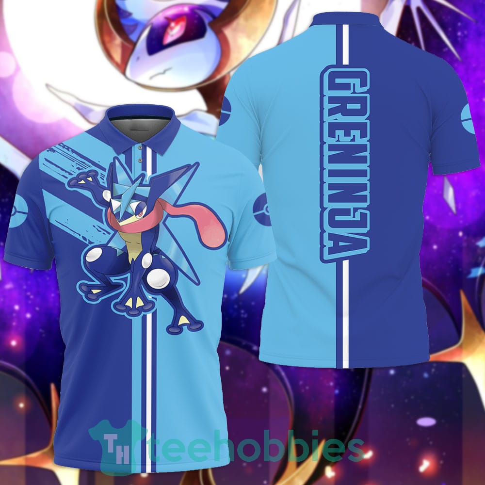 Greninja Polo Shirt Custom Pokemon Anime Gift For Fans