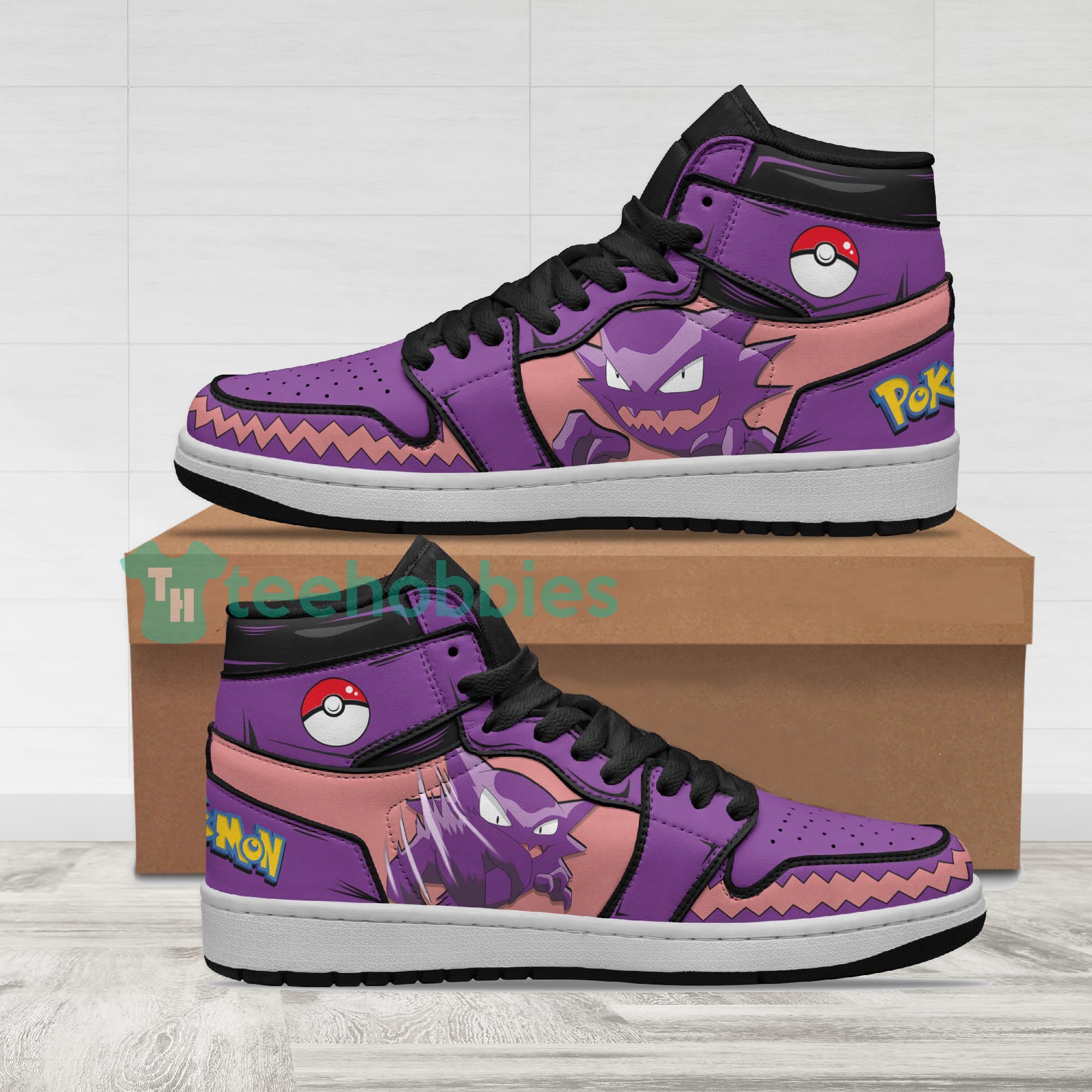 Haunter Fans Custom Pokemon Anime Air Jordan Hightop Shoes
