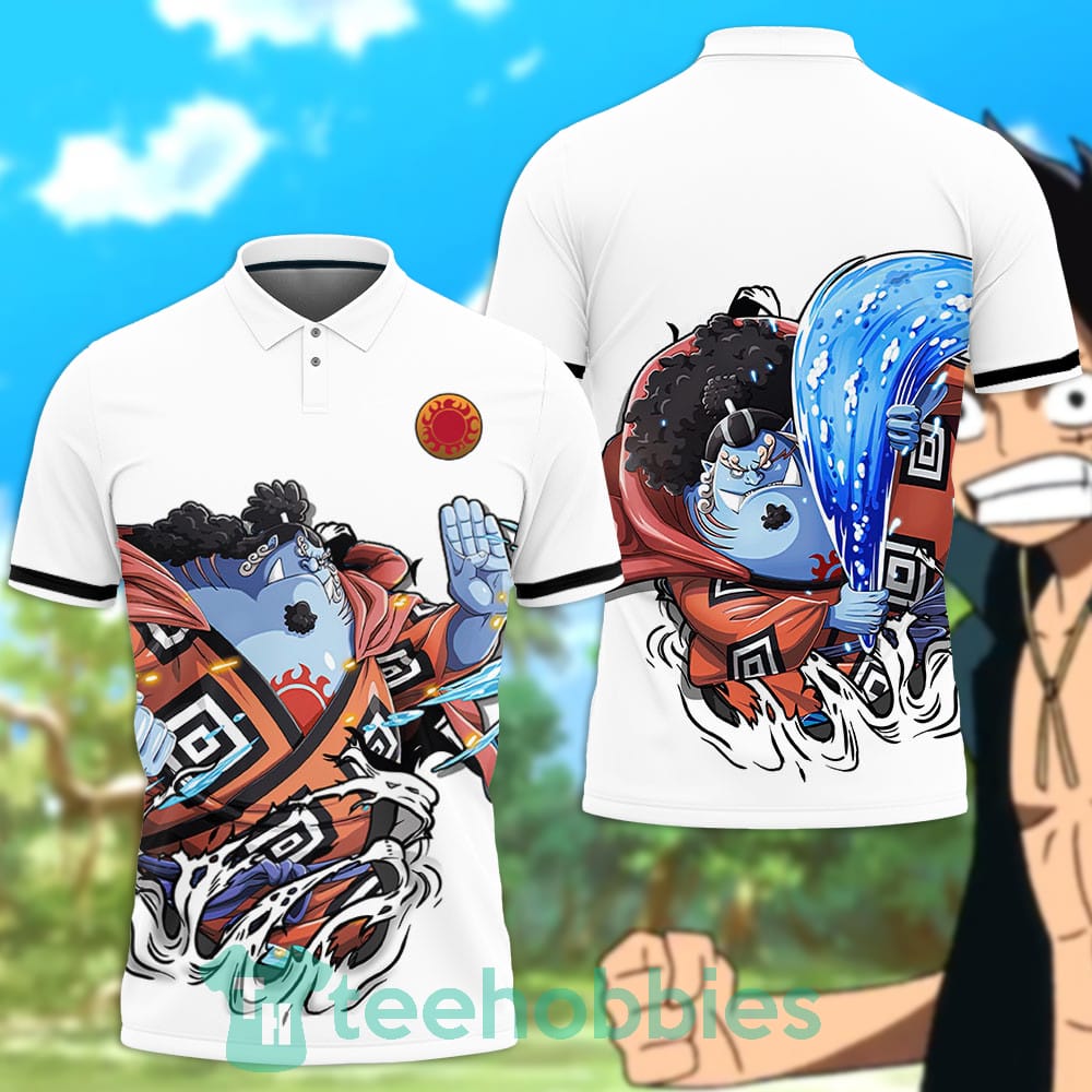 Jinbe Polo Shirt Custom Anime One Piece For Anime Fans