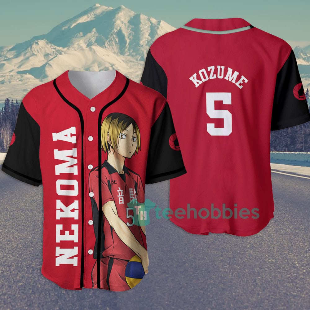 Kenma Kozume Haikyuu Custom Anime Jersey Baseball Shirt For Fans