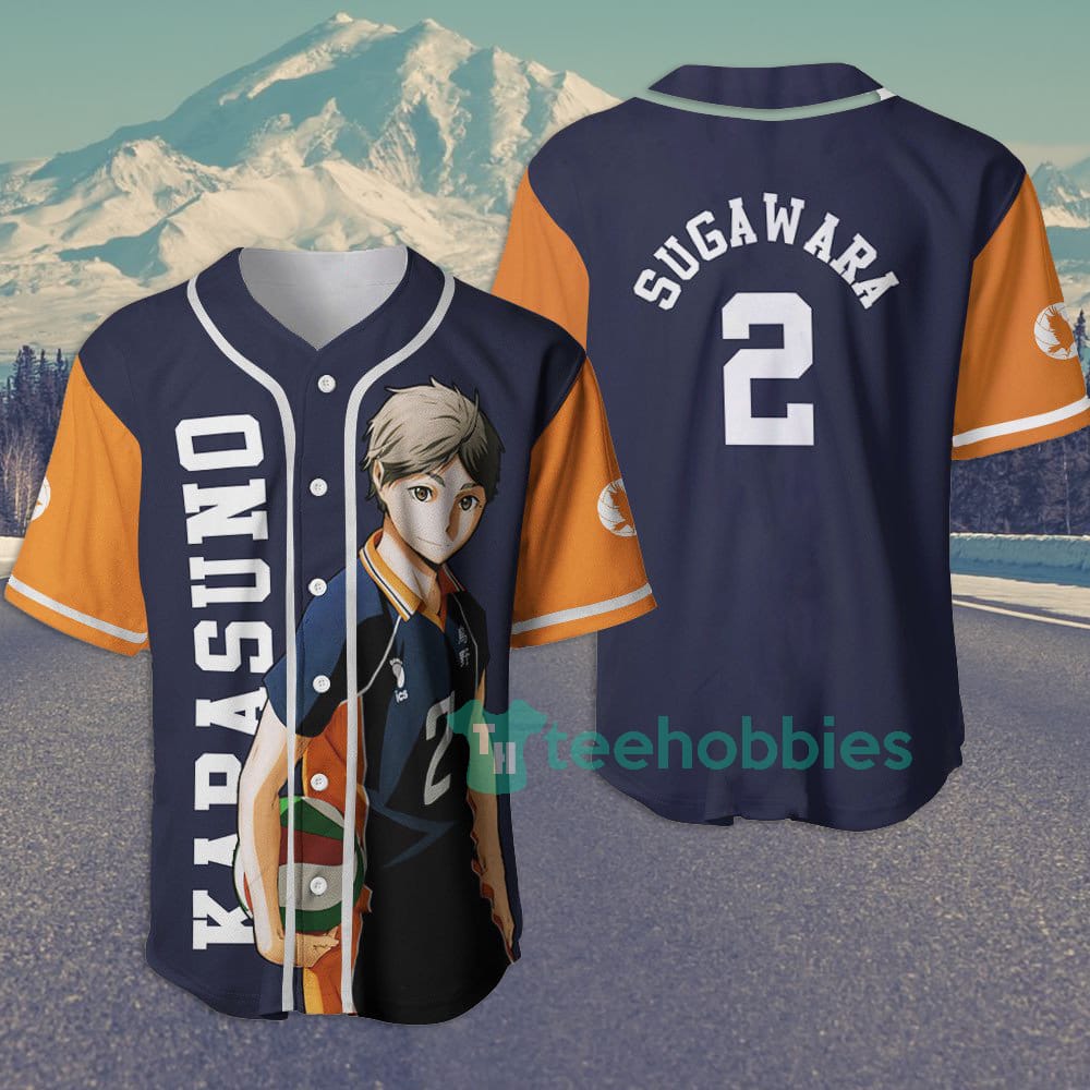 Koushi Sugawara Haikyuu Custom Anime Jersey Baseball Shirt For Fans
