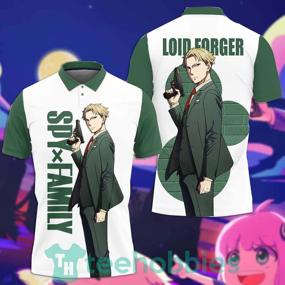 Loid Forger Polo Shirts Spy x Family Custom Anime For Fans Product photo 1
