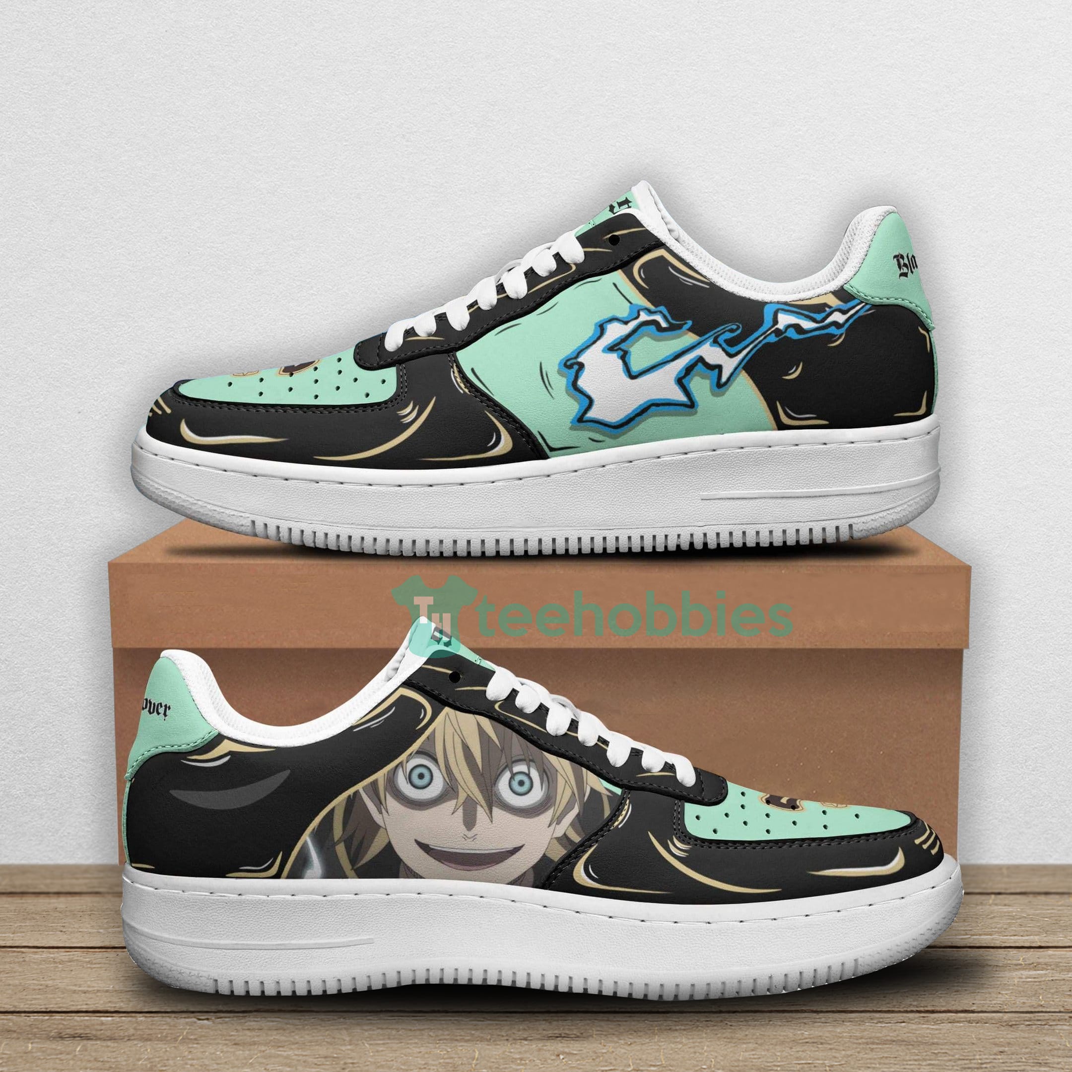 Luck Voltia Custom Black Clover Anime For Fans Air Force Shoes