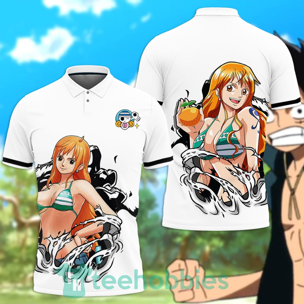Nami Polo Shirt Custom Anime One Piece For Anime Fans