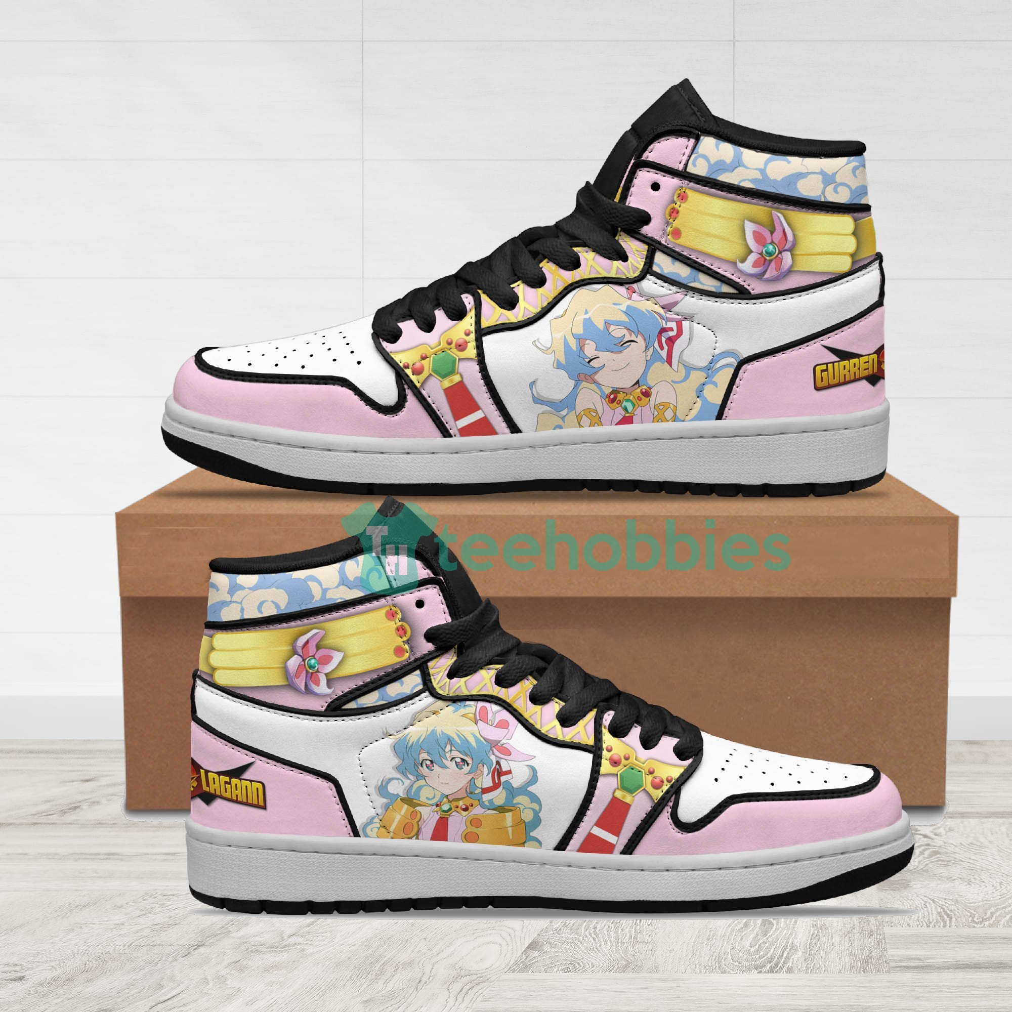 Nia Teppelin Anime Anime Gurren Lagann Air Jordan Hightop Shoes