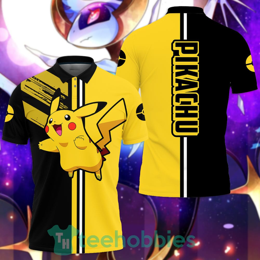 Pikachu Polo Shirt Custom Pokemon Anime Gift For Fans